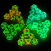 Amiven Glow in The Dark DND Dice Set 11 x 7 Polyhedral Dice (77pcs) for Dungeons and Dragons Tabletop Role-Playing Games, with a Drawstring Bag view 3