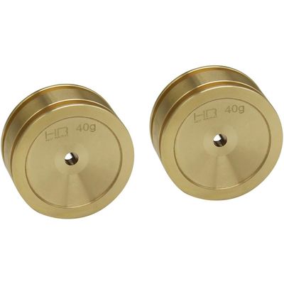 Hot Racing SXTF265H Brass Wheel SCX 24 (2)