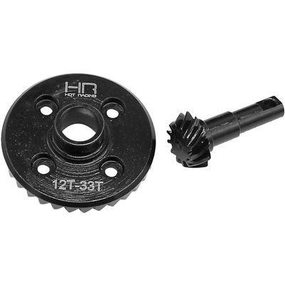Hot Racing TRXF9312 Steel Helical Diff Ring/Pinion Overdrive (12/33T) TRX4