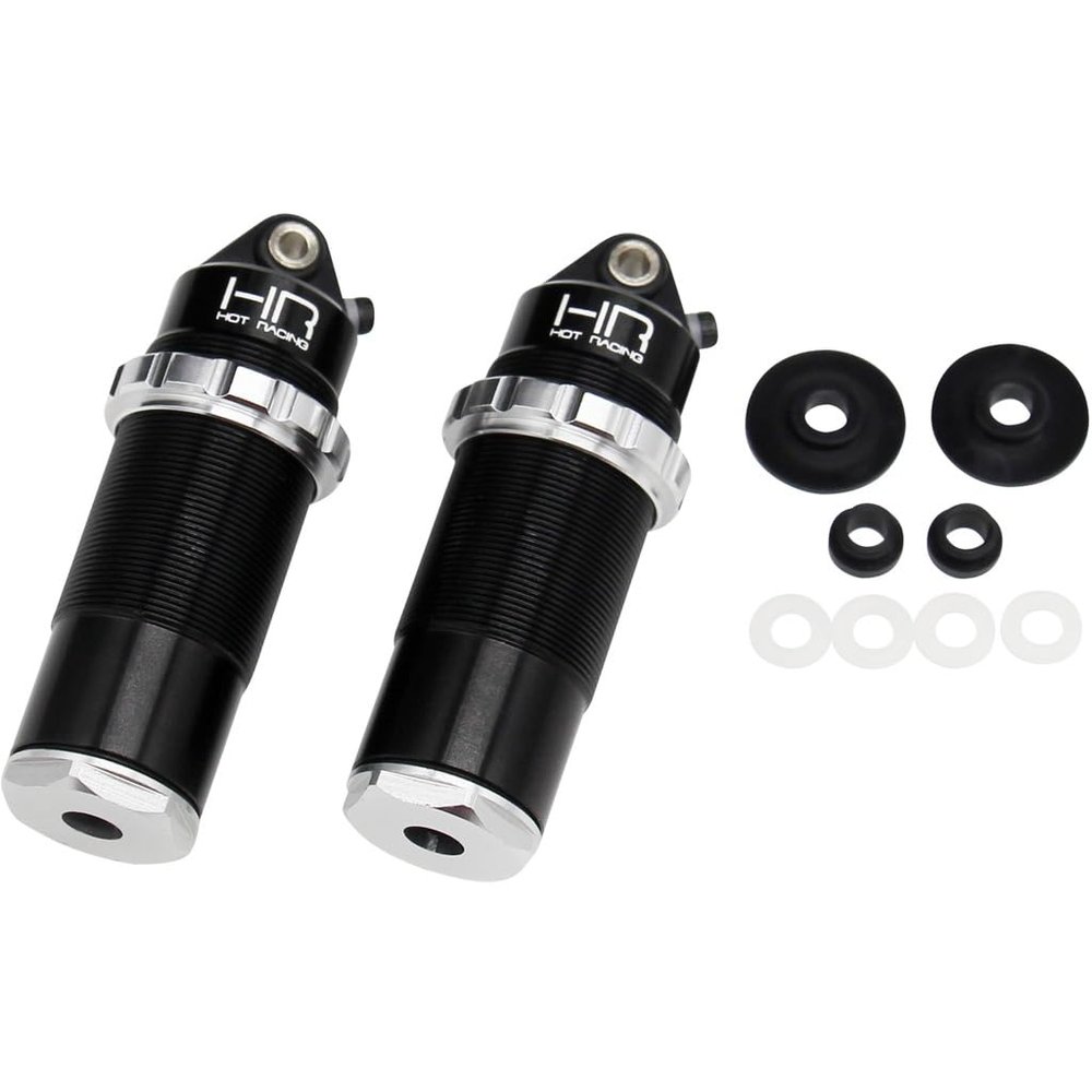 Hot Racing TFF155AR08 Aluminum Threaded Rear Bleeder Shock Bodies Arrma 1:10 4x4 4s