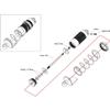 Hot Racing TFF155AR08 Aluminum Threaded Rear Bleeder Shock Bodies Arrma 1:10 4x4 4s view 3