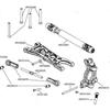 Hot Racing TFF1901 Aluminum Front C-Hubs Caster Blocks Arrma 1:10 4S BLX view 2