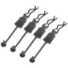 Hot Racing BWP39E01 Black Body Clips 26mm Long 1.5mm Wire (4) view 1