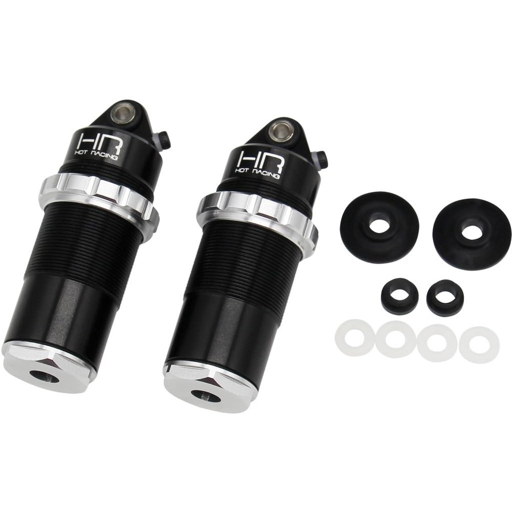 Hot Racing TFF155AF08 Aluminum Threaded Front Bleeder Shock Bodies Arrma 1:10 4x4 4s
