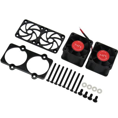 Hot Racing AFE404TTF 3 Cell Twin 40mm Twister Motor Cooling Fan Kit Arrma 1/5