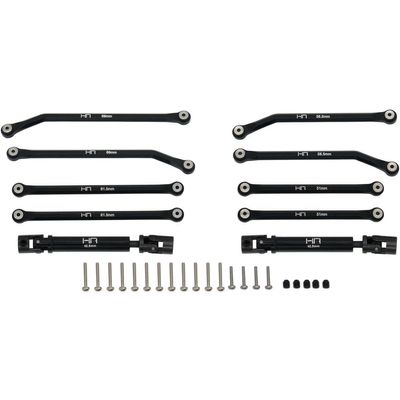 Hot Racing SXTF133LC Aluminum 8 Link Drive Set for (155mm LCG) Scx 24