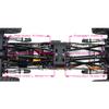 Hot Racing SXTF133LC Aluminum 8 Link Drive Set for (155mm LCG) Scx 24 view 3