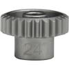 Hot Racing HAG824 24t 48p Hard Aluminum Pinion Gear 1/8 view 1