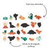 Janod - Wooden Magnets Imagination and Creativity Sets (Dinosaurs) - Creative Playtime - Creative Storytelling - Enhances Motor Skills - Mix and Match, Quality Design, Safety Certified Materials view 3