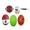 Biggz Bag of Sport Balls Basketball, Soccer Ball, Football, Volleyball, Green Playground Ball, and Pump view 2