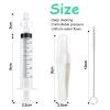 Aolso Baby Nasal Irrigator, 2PCS Nasal Syringe for Baby, Syringe Nasal Irrigator with Tweezers & Cleaning Brush, Baby Nasal Aspirator with Silicone Nasal Suction Tips Portable Baby Nasal Syringe view 2