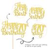 1 PCS Happy 70th Birthday Cake Topper Gold Glitter Cheers to 70 Years Birthday Cake Pick Seventy 70 Fabulous Cake Decoration for Happy 70th Birthday Anniversary Party Decorations Supplies view 3