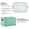 Wamika Happy Easter Day Eggs Storage Basket Fabric Laundry Baskets Easter Rabbit Bunny Spring Storage Boxes Organizer Bag for Baby Cloth Dog Toy Book Storage Cubes Shelf Closet Bins 16128 Inches view 2