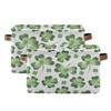St. Patrick's Day Clover Shamrock Storage Basket Fabric Laundry Baskets Happy Patricks Day Accessories Storage Boxes Organizer Bag for Baby Cloth Dog Toy Book Storage Cubes Shelf Closet Bins 16128 view 2
