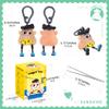 Angel's Wonderland Polka Blackheads Remover Toy,14+ Skin Picking Fidget Toys,Pimple Popper Toys as Fun Gag Novelty Gifts,Stress Relief Toy Hair Pulling,Anti Anxiety Toys Weird Silver Gray Keychain view 2