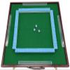 Erencook Miniature Chinese Mahjong Game Set with Foldable Table 144 Mini-Tiles, Case and Accessories Travel Set,Chinese Classic Tile Games Mini Mahjong 24mm (Blue) view 3