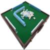 Erencook Miniature Chinese Mahjong Game Set with Foldable Table 144 Mini-Tiles, Case and Accessories Travel Set,Chinese Classic Tile Games Mini Mahjong 24mm (Blue) view 4