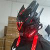 MAKSJIUCosplay Halloween Party Mask, Street Photography Cos Props Mask, LED Light-emitting Punk Mask view 2