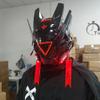 MAKSJIUCosplay Halloween Party Mask, Street Photography Cos Props Mask, LED Light-emitting Punk Mask view 4