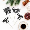 Gyufise 24 Pack Black Glitter 75 Cupcake Toppers Straight Outta 1950 Seventy Five Hello 75 Cheers to 75 Years Birthday Cupcake Picks for 75th Birthday Anniversary Cake Decorations Supplies view 3