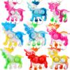 KRUXI 24 Packs Cow Bulk Mini Fidget Favors for Boys and Girls Birthday Party Supply and Classroom Students Rewards Prizes view 1