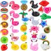 32 Pack Inflatable Drink Holders, Drink Floats Inflatable Pool Cup Holder Coasters for Pool Party view 1