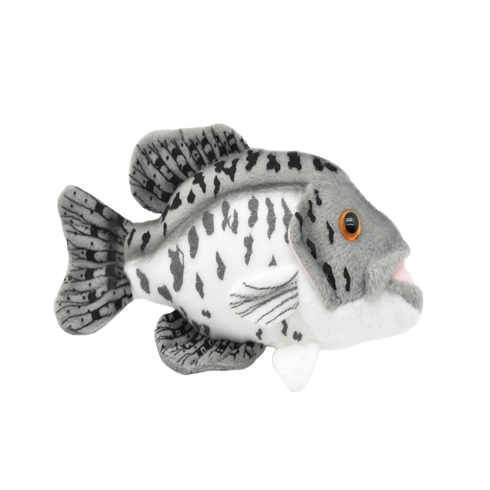 Black Crappie, Realistic, Lifelike, Very Nice Plush Fish 7" F4602 BB60
