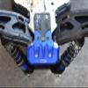Aluminium 7075-T6 Front Bumper For Traxxas 1/8 4WD Sledge Monster Truck 95076-4 Upgrades - Green view 2