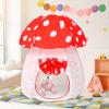 Play Tent for Kids Pop Up Tent Indoor Outdoor Boys and Girls Playhouse with Exquisite Design for Imaginative Mushroom Tent by CRAWLBO Patented(RED/Large) view 2
