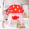 Play Tent for Kids Pop Up Tent Indoor Outdoor Boys and Girls Playhouse with Exquisite Design for Imaginative Mushroom Tent by CRAWLBO Patented(RED/Large) view 3
