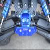 Aluminum 7075-T6 Rear Bumper For Traxxas 1/8 4WD Sledge Monster Truck 95076-4 Upgrades - Blue view 4