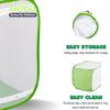 Antoll 2Pcs 24" M Size Green Butterfly Habitat - Monarch & Flying Insect Mesh Cage, Pop-Up: 16"x16"x24" view 4