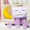 REFAHB Lucky Bat Plush Toy, Removable Stuffed Animal Plush Dolls, Soft Cute Plush Pillow Home Decoration Gift for Kids Girls' Birthday Christmas Halloween (5pcs a Bag, Purple) view 2