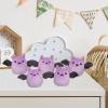 REFAHB Lucky Bat Plush Toy, Removable Stuffed Animal Plush Dolls, Soft Cute Plush Pillow Home Decoration Gift for Kids Girls' Birthday Christmas Halloween (5pcs a Bag, Purple) view 3
