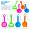 40 Pcs 5.5 Inch Mini Beach Sand Shovels Colorful Plastic Rake Sand Shovel Sifter Beach Toys for Teens Boys Girls Party Backyard Garden Shoveling Sand and Snow, 4 Styles view 3