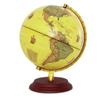 HRTC World Globe Elegant Retro World Globe Desktop Desk Table Lamp for Kids Small Geography Globe Office Decoration Globe Clear Text Marking view 1