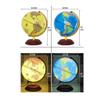 HRTC World Globe Elegant Retro World Globe Desktop Desk Table Lamp for Kids Small Geography Globe Office Decoration Globe Clear Text Marking view 4