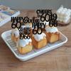 30PCS Black 60th Birthday Cupcake Toppers Glitter Sixty Happy 60 Straight Outta 1966 Cupcake Picks for Cheers to 60 Years 60th Birthday Wedding Anniversary Party Decoration Supplies view 3