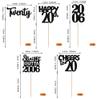 30PCS Black 20th Birthday Cupcake Toppers Glitter Twenty Happy 20th Straight Outta 2006 Cupcake Picks for Cheers to 20 Years Birthday Wedding Anniversary Party Cake Decorations Supplies view 2