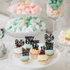 30PCS Black 65th Birthday Cupcake Toppers Glitter Sixty Five Happy 65th Straight Outta 1961 Cupcake Picks for Cheers to 65 Years Birthday Anniversary Party Cake Decorations Supplies view 4