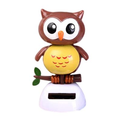 Solar Dancing Owl - Shaking Doll Dancing Toys, Car Dashboard Doll Ornament, Dancing Owl Figurine Toy for Car Interior Home Desk Decorations
