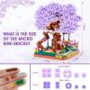 Vziimo Cherry Blossom Bonsai Tree Building Set, Flowers Tree House Model Sets for Adults, 2200Pcs Micro Bricks Collectible Creative Gifts for Adults Girls Boys 14+ view 3