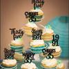 30PCS Black 35th Birthday Cupcake Toppers Glitter Thirty Five Happy 35 Straight Outta 1991 Cupcake Picks for Cheers to 35 Years 35th Birthday Anniversary Party Cake Decorations Supplies view 3