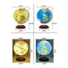 HRTC World Globe Elegant Retro World Globe Desktop Desk Table Lamp for Kids Small Geography Globe Office Decoration Globe Clear Text Marking view 2