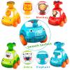 Wdebay 4 PCS Inertia Animal Car for 1 Year Old Boy and Girl|Toddler Toys Age 1-2|1 Year Old Boy Gifts for 1st Birthday|Baby Toys 12-18 Months view 2