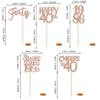 30PCS 40th Birthday Cupcake Toppers Glitter Forty Happy 40th Straight Outta 1986 Cupcake Picks for Cheers to 40 Years Birthday Wedding Anniversary Party Decorations Supplies Rose Gold view 2