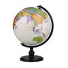 HRTC World Globe World Education Globe Retro Abs Base with Black Stand World Globe 9.8 Inch Adult Globe Office Decoration Globe Clear Text Marking view 1