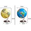 HRTC World Globe Elegant Retro World Globe Desktop Desk Table Lamp for Kids Small Geography Globe Office Decoration Globe Clear Text Marking view 3
