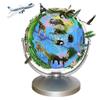 HRTC World Globe World Globe Ar Educational Globes Metal Stand Smart Globes for Office Decoration Kids Learning Interactive Globe 11in Clear Text Marking view 1