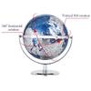 HRTC World Globe World Globe 720 Rotating World Educational Globe with Stand Surface Geography Globe Office Decor Kids Globe 11.8 Inch Clear Text Marking view 2